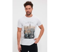 Купить - мужскую футболку  Футболка Trend Collection 10635 Белый 2XL (58637)