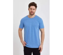 Купить - мужскую футболку  Футболка Trend Collection 7610 Светло-синий 3XL (51810)