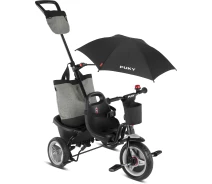 Купить - велосипед и аксессуар  Трехколесный Велосипед Puky Ceety Comfort (от 1,5 до 4 лет) Рост 85 - 100см c Pонтиком от Cолнца Черный