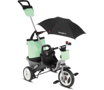 Купить - велосипед и аксессуар  Трехколесный Велосипед Puky Ceety Comfort (от 1,5 до 4 лет) Рост 85 - 100см c Pонтиком от Cолнца Серый/Бирюзовый