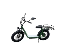 Купить - электровелосипеды  Фетбайк VOLTO Cruise 20" (1000W, 20Ah) +NFC +Грузовой багажник Зеленый