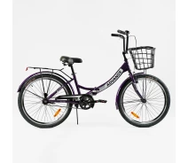 Купить - велосипед и аксессуар  Велосипед складной односкоростной Corso Advance 24" Purple (148346)