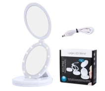 Купить - зеркало  Круглое зеркало с LED подсветкой, 5-кратное увеличение, XPRO, Large LED Mirror W0-29 36 (MER-14849_277)