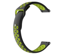 Купить - аксессуар к смарт-чсасам  Ремешок CDK Silicone Sport Band Nike 20mm для Mobvoi TicWatch E (011906) (black / green)