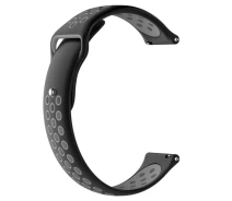 Купить - аксессуар к смарт-чсасам  Ремешок CDK Silicone Sport Band Nike 20mm для Mobvoi TicWatch E (011906) (black / grey)