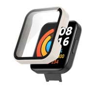 Купить - аксессуар к смарт-чсасам  Чехол-накладка DK Пластик Gloss Glass Full Cover для Xiaomi Redmi Watch 2 Lite (ivory)