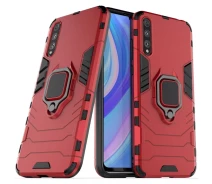 Купить - чехол для смартфона  Ударопрочный чехол Transformer Ring for Magnet для Huawei P Smart S (Красный / Dante Red) (100075514)