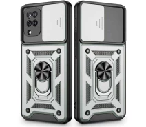 Купить - чехол для смартфона  Ударопрочный чехол Camshield Serge Ring for Magnet для Samsung Galaxy M12 (Серебряный) (100083147)