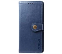 Купить - чехол для смартфона  Кожаный чехол книжка GETMAN Gallant (PU) для Samsung Galaxy M12 (Синий) (100082972)
