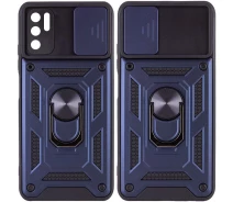Купить - чехол для смартфона  Ударопрочный чехол Camshield Serge Ring for Magnet для Xiaomi Poco M3 Pro (Синий) (100082543)