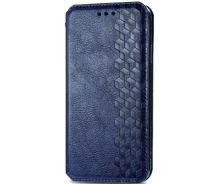 Купить - чехол для смартфона  Кожаный чехол книжка GETMAN Cubic (PU) для Xiaomi Redmi 9 (Синий) (908729)
