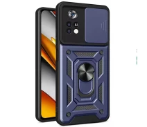 Купить - чехол для смартфона  Ударопрочный чехол Camshield Serge Ring for Magnet для Xiaomi Poco M4 Pro 4G (Синий) (1399453)
