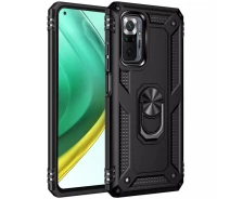Купить - чехол для смартфона  Ударопрочный чехол Serge Ring for Magnet для Xiaomi Redmi Note 10 Pro (Черный) (1126957)