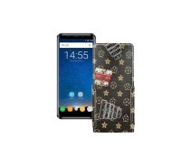 Купить - чехол для смартфона  Чехол-флип из экокожи для телефона Oukitel K5000 Луи-Витон-коричневый