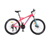 Купить - велосипед и аксессуар  Спортивный велосипед Profi G26BELLE A26.1 SHIMANO 21SP 26" Малиново-бирюзовый