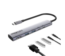 Купить - кардридер  USB из хаб Promate LinkHub-5x Grey (linkhub-5x)