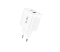 Купить - зарядное устройство для телефона и планшета  СЗУ Foneng PD 30W 1USB 1Type-C 3A White (EU52-CH)