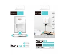 Купить - зарядное устройство для телефона и планшета  Адаптер сетевой KONI Strong Micro USB cable KS71Q (M) комплект с кабелем микро (106686)