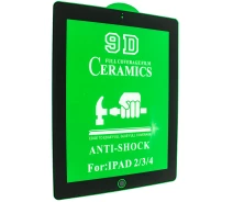 Купить - защитное стекло к планшету  Защитное стекло BS Film Anti-Shock Ceramics Apple iPad 1/2/3/4 9.7 (2010-2012) Черный