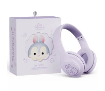 Купить - наушники  Беспроводные детские накладные наушники с зайчиком Disney Bunny D61 фиолетовые