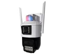 Купить - камеры видеонаблюдения  IP камера видеонаблюдения RIAS P05 (iCSee APP) Wi-F 3MP+3MP