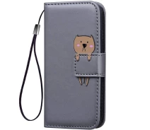 Купить - чехол для смартфона  Чехол-книжка Color Book Animal Wallet Huawei Y6 2019/Honor 8A Bear Серый