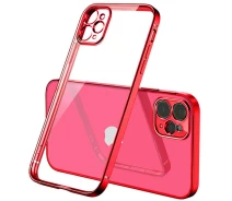 Купить - чехол для смартфона  Чехол Turister для Iphone 12 Pro Max силиконовый с окантовкой Красный (41565Red12)
