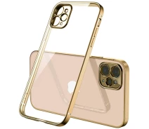 Купить - чехол для смартфона  Чехол Turister для Iphone 12 Pro Max силиконовый с окантовкой Золотой (41565Gld12)