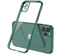 Купить - чехол для смартфона  Чехол Turister для Iphone 12 Pro Max силиконовый с окантовкой Зеленый (41565Grn12)
