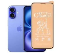 Купить - защитное стекло для смартфона  Защитное стекло-пленка Fiji Ceramic для Apple iPhone 16 Plus матовое полная проклейка черный