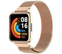 Купить - аксессуар к смарт-чсасам  Ремешок Deexe Milanese Bracelet для Xiaomi Redmi Watch 2 Lite - Rose Gold