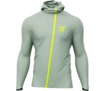 Купить - куртку мужскую  Куртка мужская с капюшоном Compressport Hurricane Waterproof 10/10 Jacket Ice Flow S (AM00009B5104S)