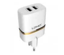 Купить - зарядное устройство для телефона и планшета  Адаптер сетевой Ldnio DL-AC52 2USB. 2.4A (101146)
