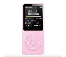 Купить - MP3-плеер  MP3 плеер 01B 32Gb с ЖК-дисплеем, встроенным динамиком, FM радио и диктофоном Rose (01B-rose-32Gb)