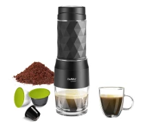 Купить - кофеварку  Портативная Кофеварка Biolomix Espresso Machine HS-8439 для капсул и молотого кофе
