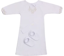 Купить - крестильный набор  Комплект для девочек Валери-Текс 1935-20-190-002 74 см Белый