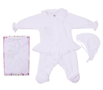 Купить - крестильный набор  Комплект для девочек Валери-Текс 1653-20-166-002-2 62 см Белый