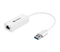Купить - адаптер и кабель  Переходник Sandberg USB 3.0 A - Ethernet RJ45 1000 Mbs (133-90)