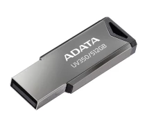 Купить - флешку  USB флеш накопитель ADATA 512GB UV350 Metallic USB 3.2 (AUV350-512G-RBK)