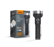 Купить - фонарик  Портативный светодиодный фонарик VIDEX VLF-A505C 5500Lm 5000K