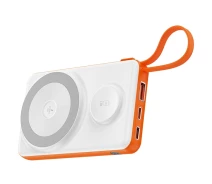 Купить - power bank  Портативний ЗП Power Bank WIWU Wi-P007 2 in 1 c БЗП 10000 mAh White (ITS-00000068524_1)