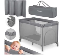 Купить - детскую кроватку  Кроватка детская туристическая Ricokids 125 x 65 x 78 см серая (724001)