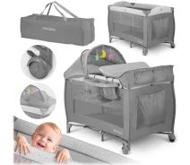Купить - детскую кроватку  Кроватка детская туристическая Ricokids 125 x 65 x 78 см серая (724200)