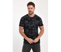 Купить - мужскую футболку  Футболка Trend Collection 11117 Черно-белый M (59604)