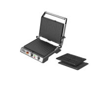 Купить - электрогриль  Гриль электрический контактный 2 в 1 Zepline ZP-809 вафельница со сменными пластинами и двусторонним нагреванием.