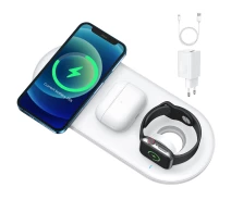 Купить - зарядное устройство для телефона и планшета  Зарядка Qi JOYROOM 3 in 1 (without iwatch charging cable) JR-A27 |20W Max|