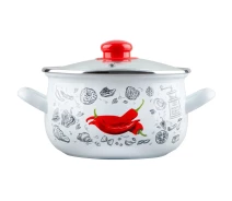 Купить - кастрюлю и казан  Каструля Gusto "Перчинка" Б 24 см 5,7 л (GT-T-124-WP)