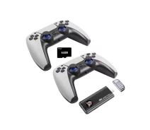 Купить - игровую консоль  Игровая консоль черная Data Frog X6 H133 Game Stick 64GB приставка гейм стик +39800 игр (300-B)