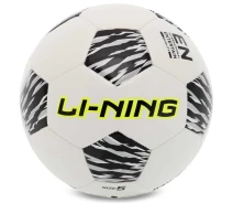 Купить - мячик  Мяч футбольный №5 PVC Сшитый машинным способом LI-NING (№5, 5сл., белый-черный) (LFQK533-1)
