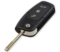 Купить - ключ зажигания  Корпус выкидной ключа для Ford Focus/Mondeo/Fiesta/C Max/Galaxy на 3 кнопки с круглым лезвием FO21 (Ford-key-26)